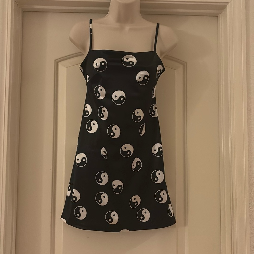 Urban Outfitters Yin Yang Black White Dress Y2K